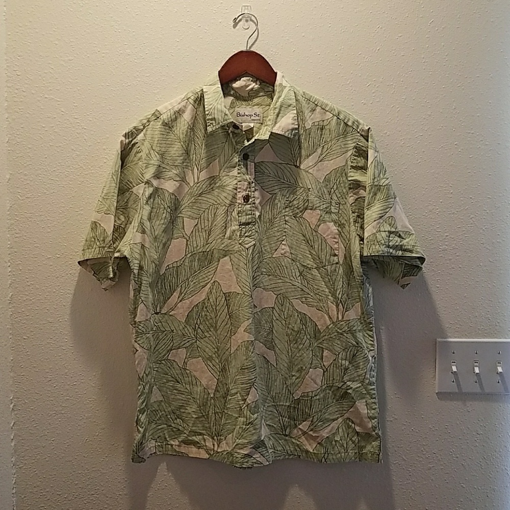 Bishop St Apparel Aloha Collared  Shirt